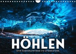 Höhlen - Eine Abenteuerreise ins Unbekannte. (Wandkalender 2023 DIN A4 quer)