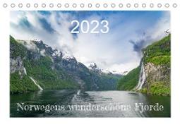 Norwegens wunderschöne Fjorde (Tischkalender 2023 DIN A5 quer)