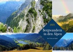 Bergwandern in den Alpen - vom Tal bis zum Gipfel (Wandkalender 2023 DIN A3 quer)