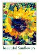 Beautiful Sunflowers (Wall Calendar 2023 DIN A4 Portrait)