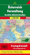 Österreich Verwaltung, 1:500.000, Poster metallbestäbt