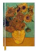 FLAME TREE Notizbuch Kunst, Sunflowers Vincent Van Gogh