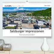 Salzburger Impressionen - Panoramabilder (Premium, hochwertiger DIN A2 Wandkalender 2023, Kunstdruck in Hochglanz)
