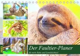 Der Faultier-Planer für mehr Ruhe und Gemütlichkeit! (Tischkalender 2023 DIN A5 quer)