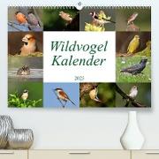 Wildvogelkalender (Premium, hochwertiger DIN A2 Wandkalender 2023, Kunstdruck in Hochglanz)
