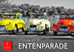 Citroën 2CV - Entenparade (Tischkalender 2023 DIN A5 quer)