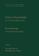 Proceedings / Actes Et Documents of the Xixth Session of the Hague Conference on Private International Law: Tome I