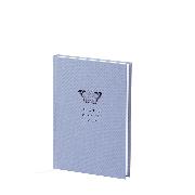 Lavendel - gebundenes Buch 192/A5 dot.grid, HF schwarz, Schmetterling