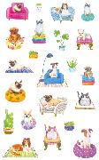 Washi Paper Sticker, Dogs and Cats