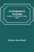 An Introduction to Psychology, Translated from the Second German Edition
