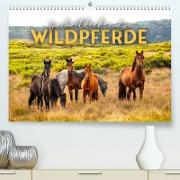 Freiheitsliebende Wildpferde (Premium, hochwertiger DIN A2 Wandkalender 2023, Kunstdruck in Hochglanz)