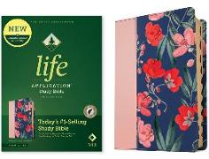 NLT Life Application Study Bible, Third Edition (Red Letter, Leatherlike, Pink Evening Bloom, Indexed)