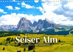 Seiser Alm - Im Herzen der Dolomiten. (Wandkalender 2023 DIN A4 quer)
