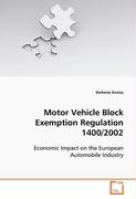 Motor Vehicle Block Exemption Regulation 1400/2002