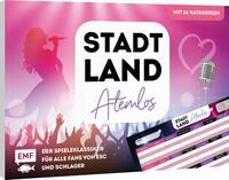 Stadt, Land, Atemlos (Schlager Edition) – Der Spieleklassiker für alle Fans von ESC und Schlager – von Helene Fischer über Udo Jürgens bis Beatrice Egli