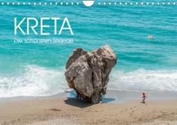 Kreta - Die schönsten Strände (Wandkalender 2023 DIN A4 quer)