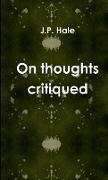 on thoughts critiqued