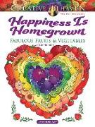 Creative Haven Happiness is Homegrown Coloring Book