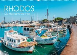 Rhodos - Die Highlights der Insel (Wandkalender 2023 DIN A2 quer)