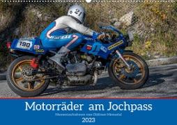 Motorräder am Jochpass (Wandkalender 2023 DIN A2 quer)