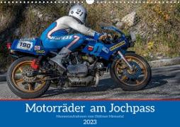 Motorräder am Jochpass (Wandkalender 2023 DIN A3 quer)