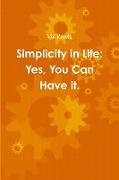 Simplicity in Life