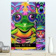 Crazy Neon - Das Farbspektakel (Premium, hochwertiger DIN A2 Wandkalender 2023, Kunstdruck in Hochglanz)