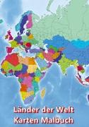 Malbuch Länder der Welt Karten Malbuch Kontinent Afrika, Asien, Europa, Ozeanien, Nord-und Südamerika