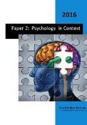 Paper 2 - Psychology in Context