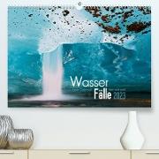 Wasserfälle klein und groß (Premium, hochwertiger DIN A2 Wandkalender 2023, Kunstdruck in Hochglanz)