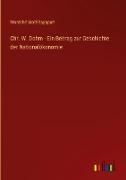 Chr. W. Dohm - Ein Beitrag zur Geschichte der Nationalökonomie