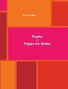 Poetry with Pages and Note Pages