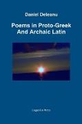 Poems in Proto-Greek and Archaic Latin