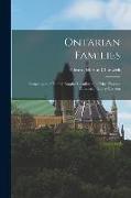 Ontarian Families: Genealogies of United Empire Loyalists and Other Pioneer Families of Upper Canada