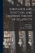 Substance and Function, and Einstein's Theory of Relativity