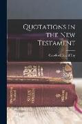 Quotations in the New Testament