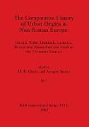 The Comparative History of Urban Origins in Non-Roman Europe, Part i