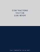 Contractors Visitor Log Book, Daily Contractor Sign In Sheet