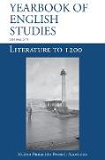 Literature to 1200 (Yearbook of English Studies (52) 2022)