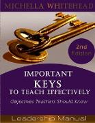 Important Keys to Teach Effectively