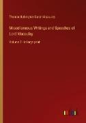 Miscellaneous Writings and Speeches of Lord Macaulay