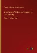 Miscellaneous Writings and Speeches of Lord Macaulay