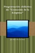 Programación didáctica de "Economía de la Empresa"