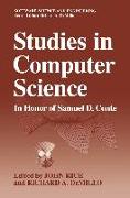 Studies in Computer Science: In Honor of Samuel D. Conte
