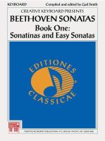 Beethoven Sonatas Book One