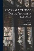Giornale Critico Della Filosofia Italiana, Volume 1