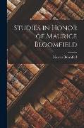 Studies in Honor of Maurice Bloomfield