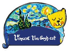 Magnet. van Gogh-Cat