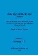 Religion, Community and Territory, Volume 3