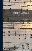 Forty Songs: For High Voice